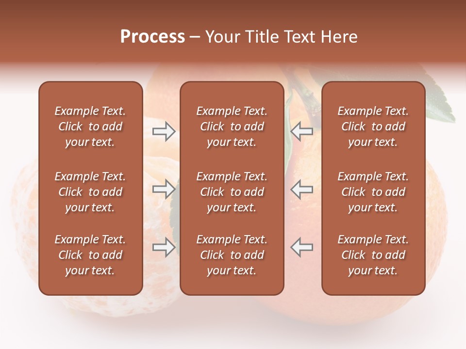 Green Dessert Mandarin PowerPoint Template