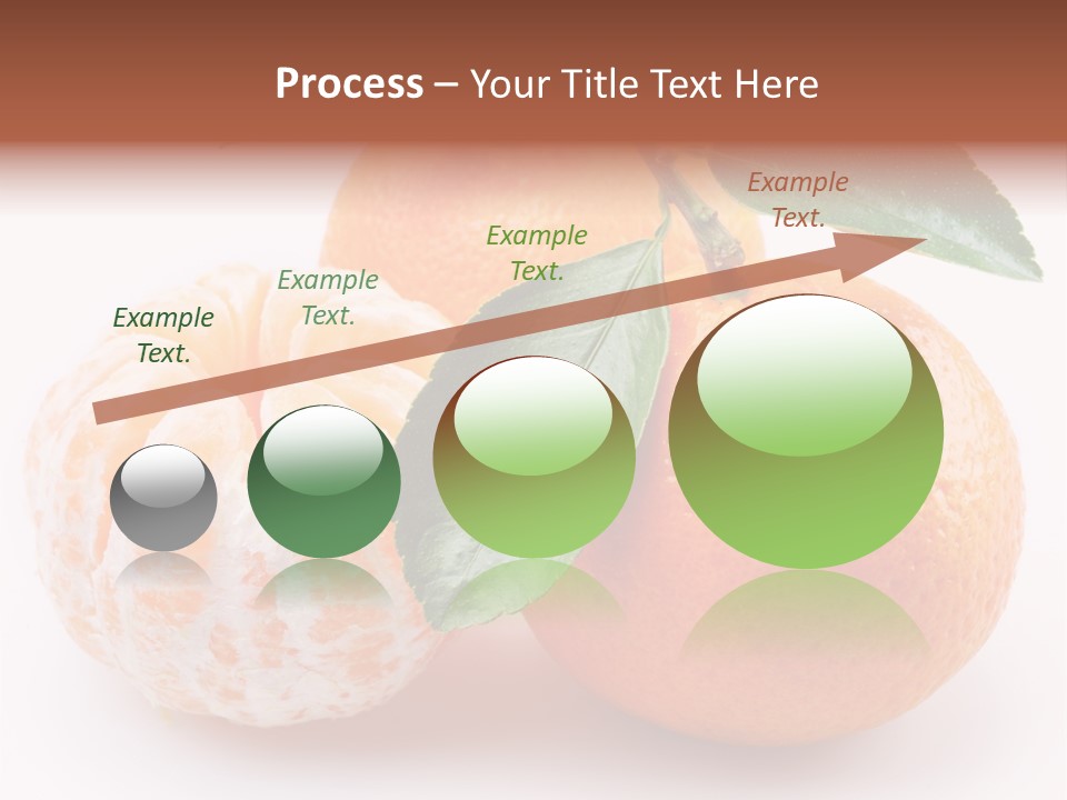 Green Dessert Mandarin PowerPoint Template