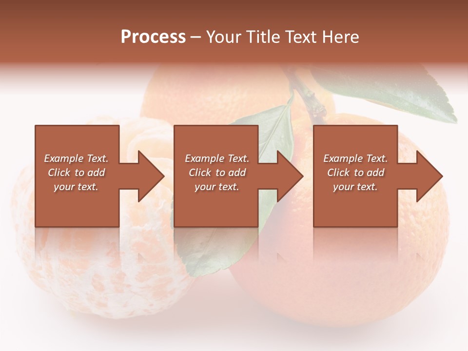 Green Dessert Mandarin PowerPoint Template