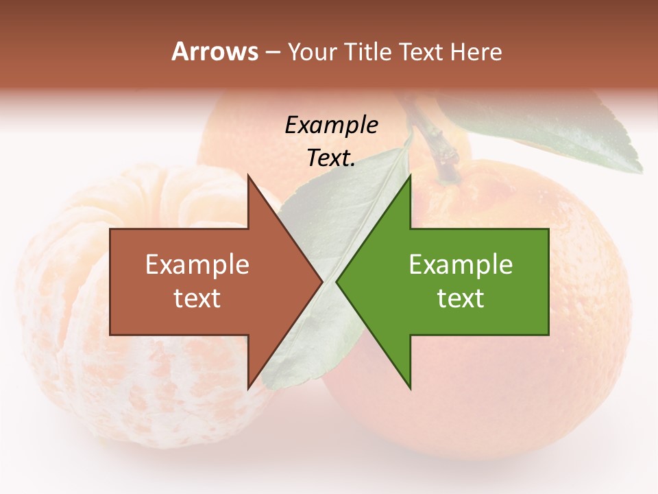 Green Dessert Mandarin PowerPoint Template