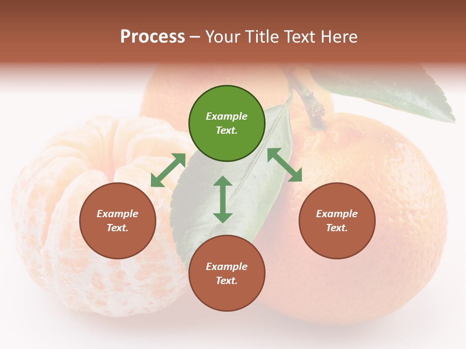 Green Dessert Mandarin PowerPoint Template