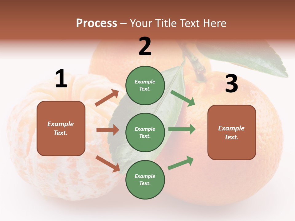 Green Dessert Mandarin PowerPoint Template