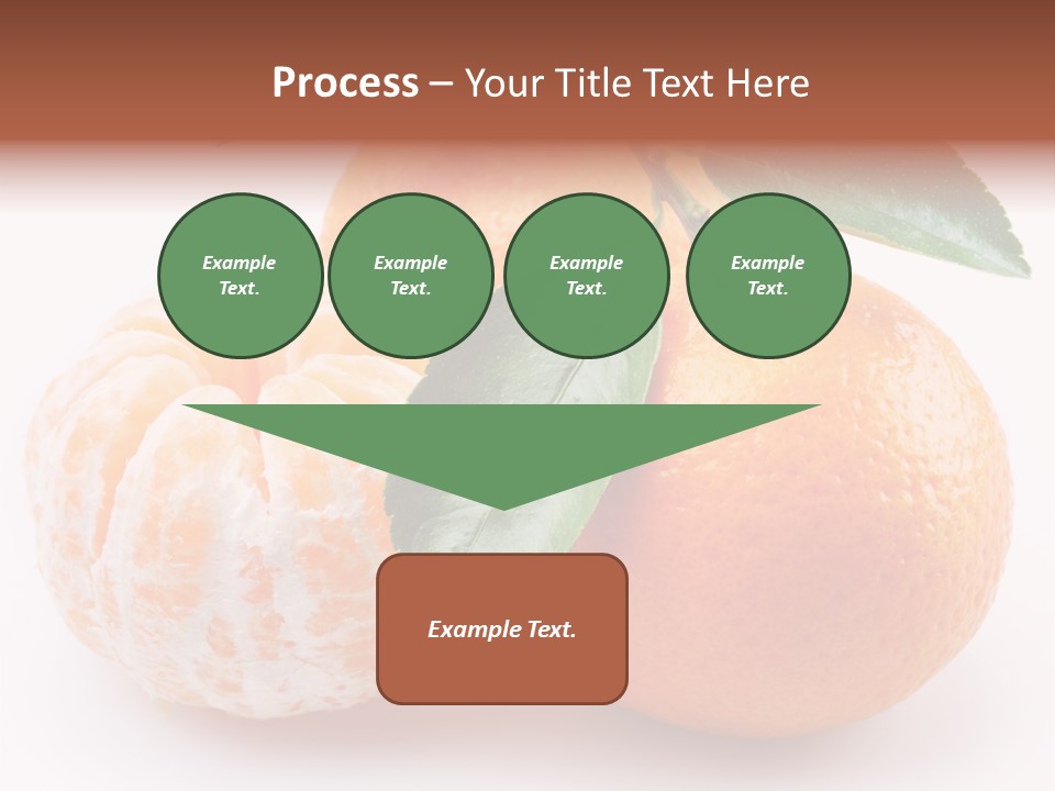 Green Dessert Mandarin PowerPoint Template