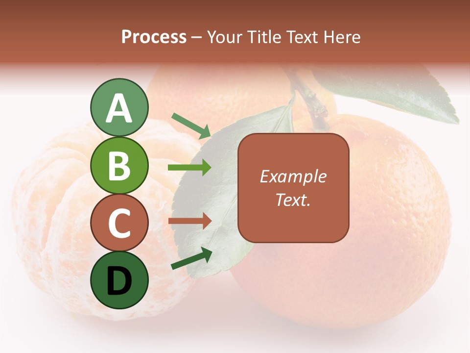 Green Dessert Mandarin PowerPoint Template