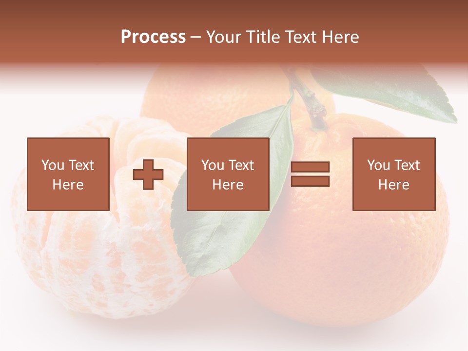 Green Dessert Mandarin PowerPoint Template