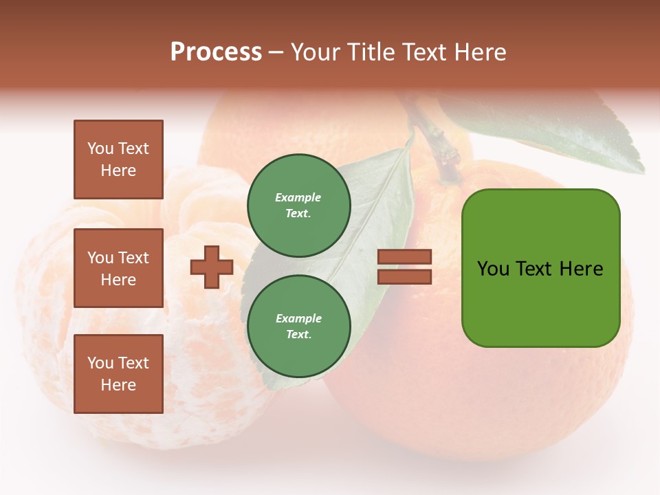 Green Dessert Mandarin PowerPoint Template
