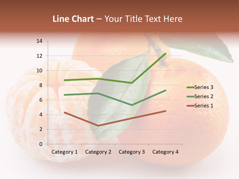 Green Dessert Mandarin PowerPoint Template