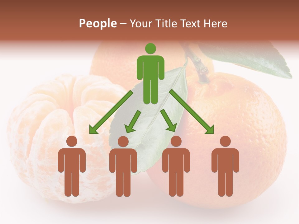 Green Dessert Mandarin PowerPoint Template