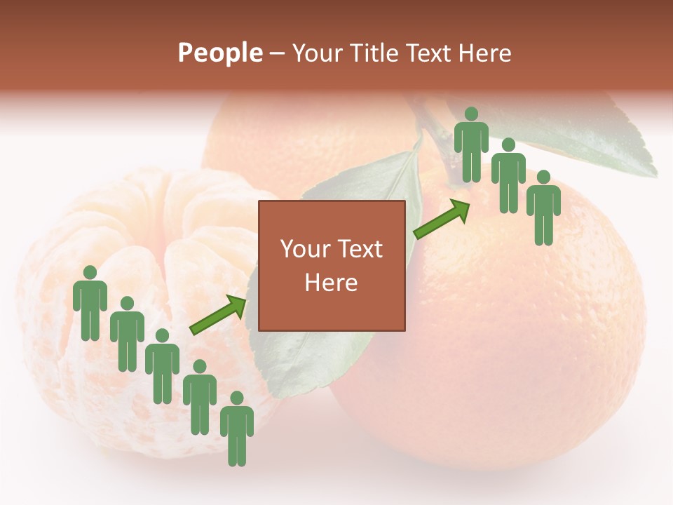 Green Dessert Mandarin PowerPoint Template