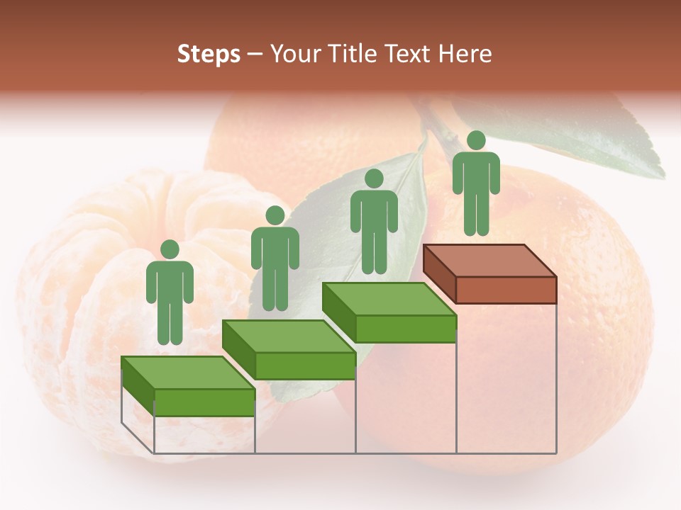 Green Dessert Mandarin PowerPoint Template
