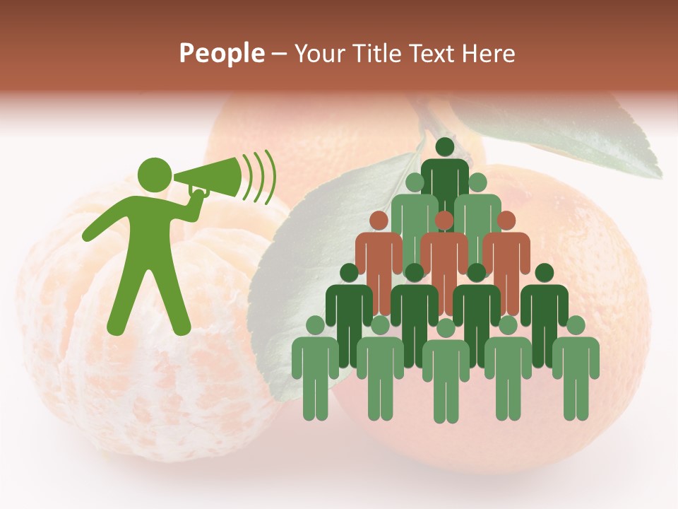 Green Dessert Mandarin PowerPoint Template