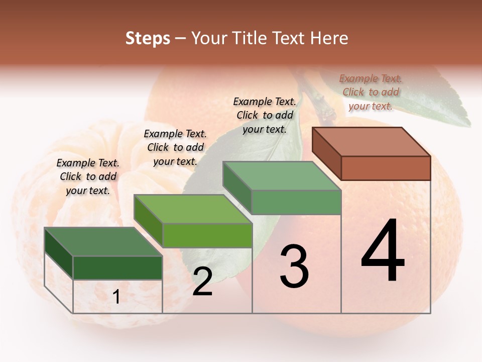 Green Dessert Mandarin PowerPoint Template