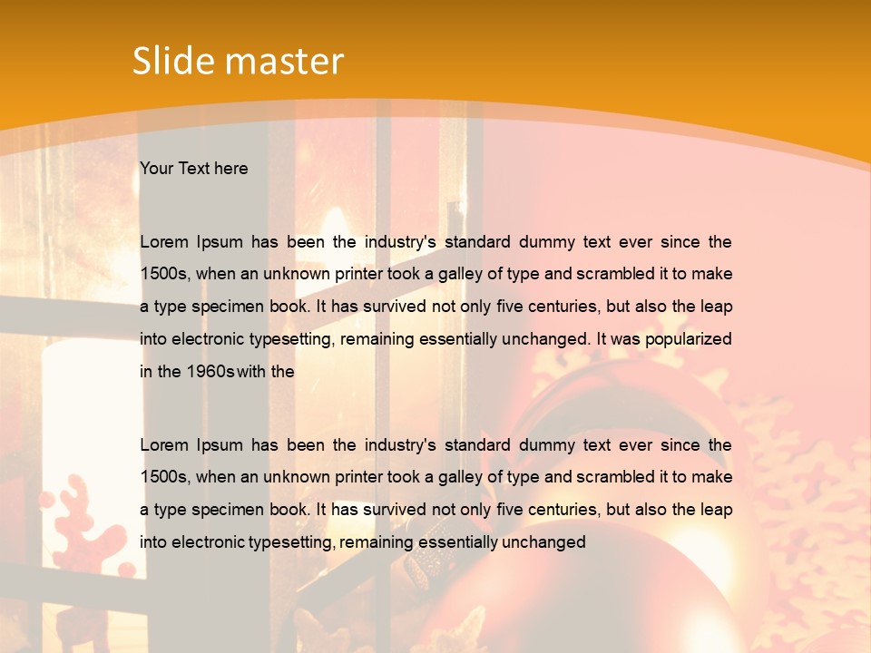 Atmosphere Christmas Eve Snow PowerPoint Template