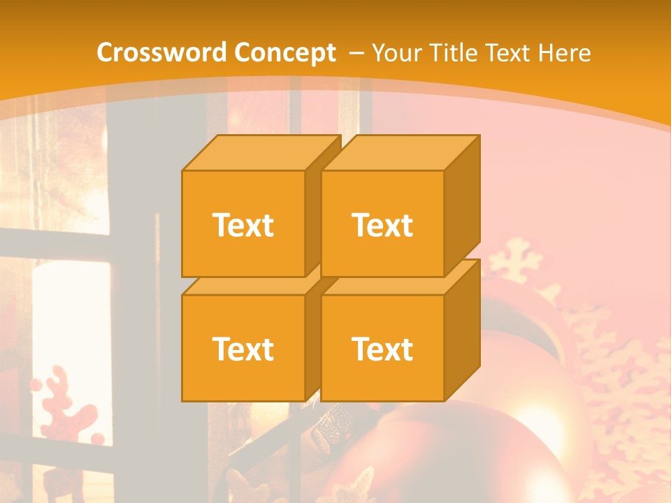 Atmosphere Christmas Eve Snow PowerPoint Template