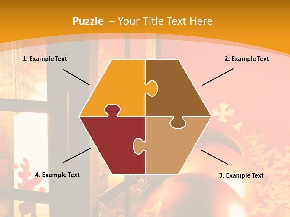 Atmosphere Christmas Eve Snow PowerPoint Template