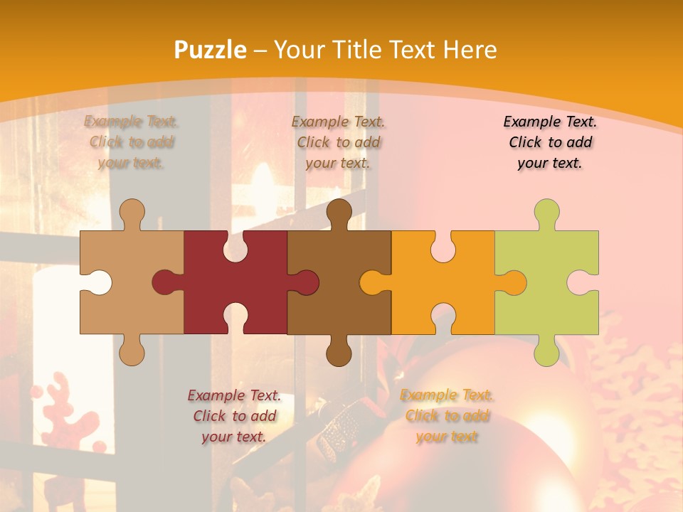 Atmosphere Christmas Eve Snow PowerPoint Template