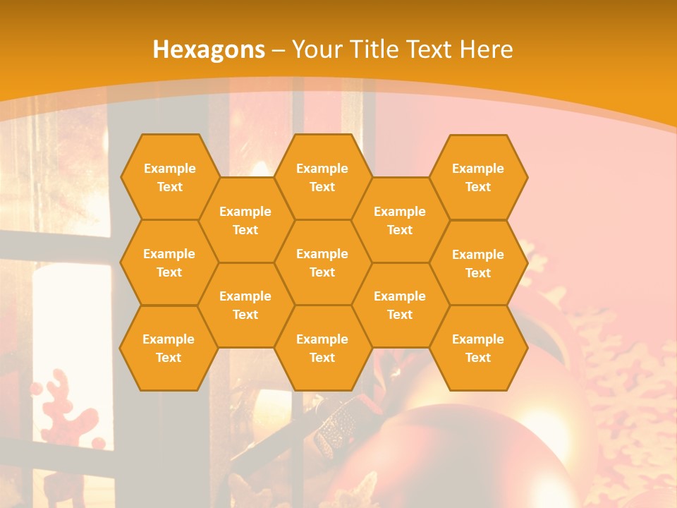 Atmosphere Christmas Eve Snow PowerPoint Template