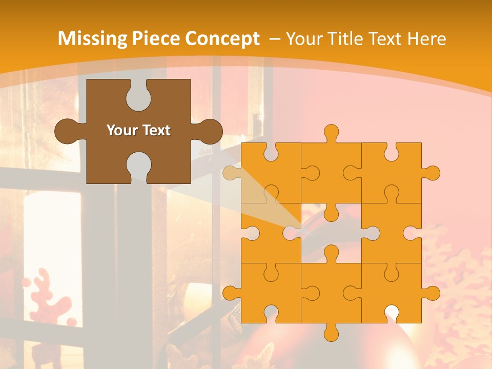 Atmosphere Christmas Eve Snow PowerPoint Template