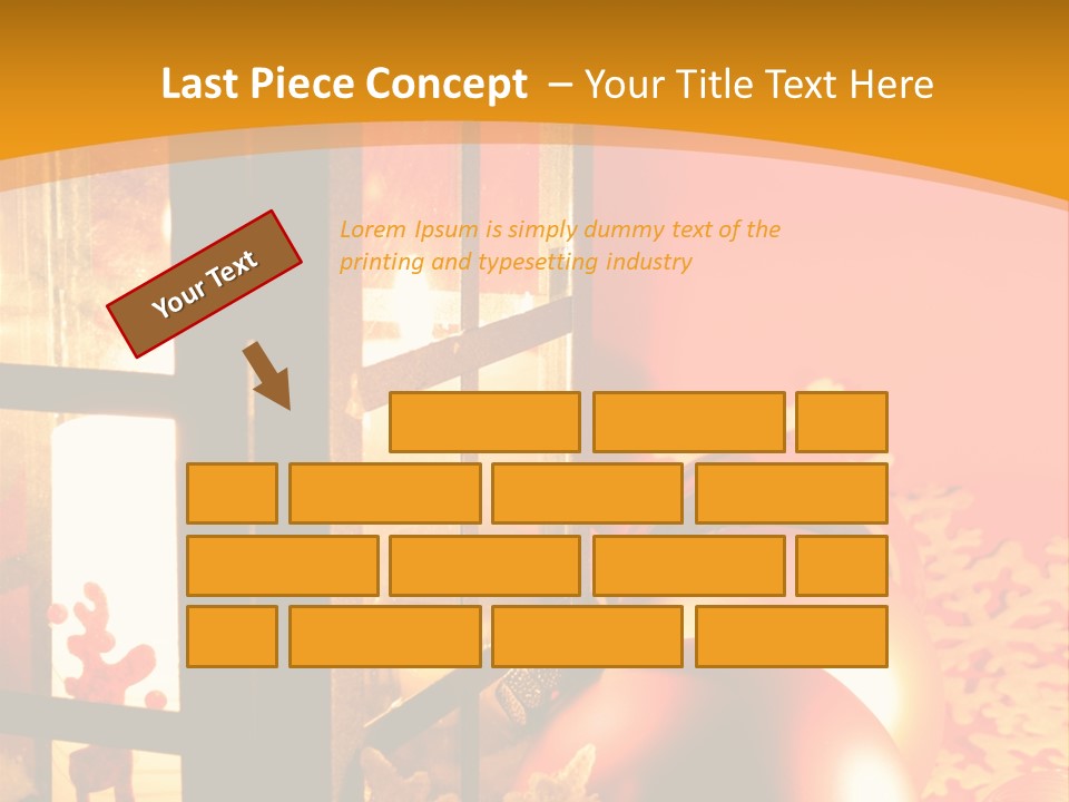 Atmosphere Christmas Eve Snow PowerPoint Template