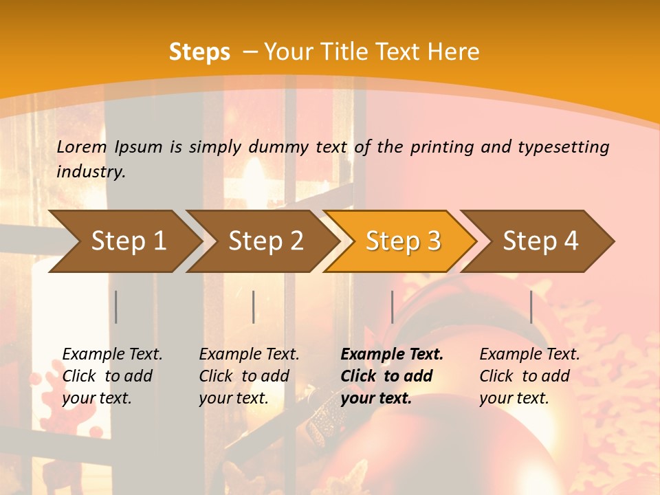Atmosphere Christmas Eve Snow PowerPoint Template