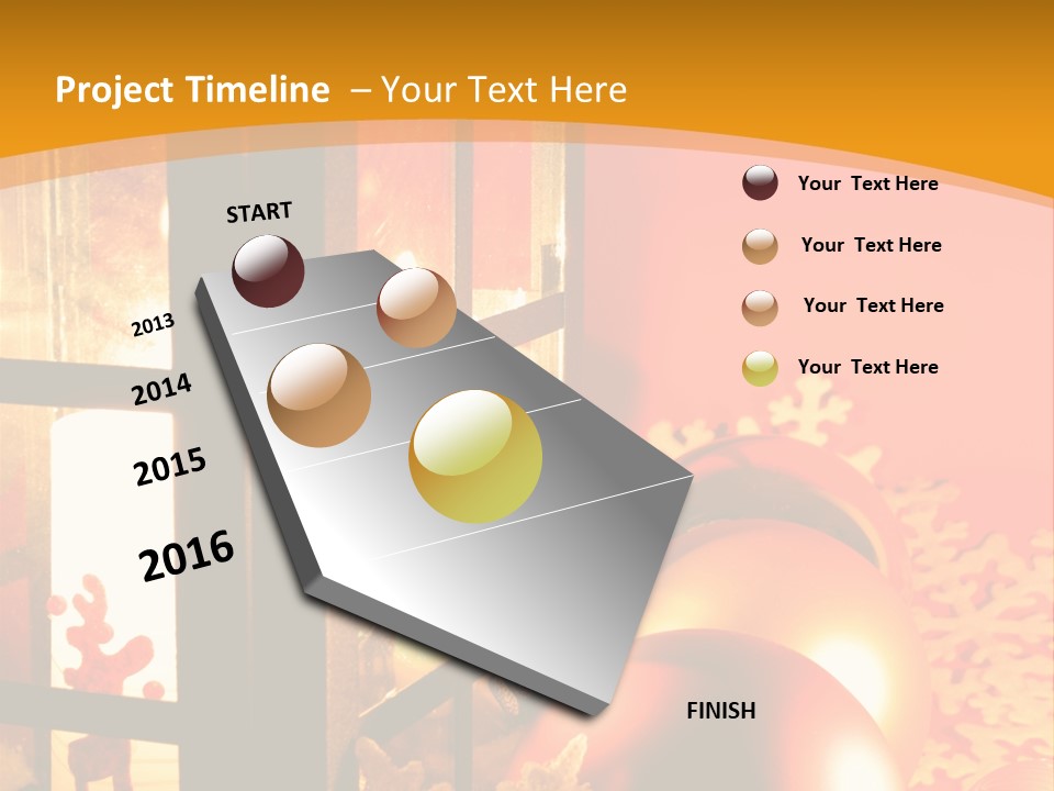 Atmosphere Christmas Eve Snow PowerPoint Template