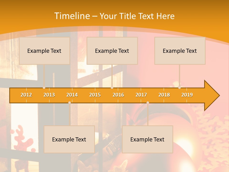 Atmosphere Christmas Eve Snow PowerPoint Template