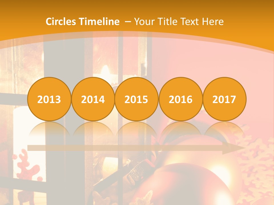 Atmosphere Christmas Eve Snow PowerPoint Template