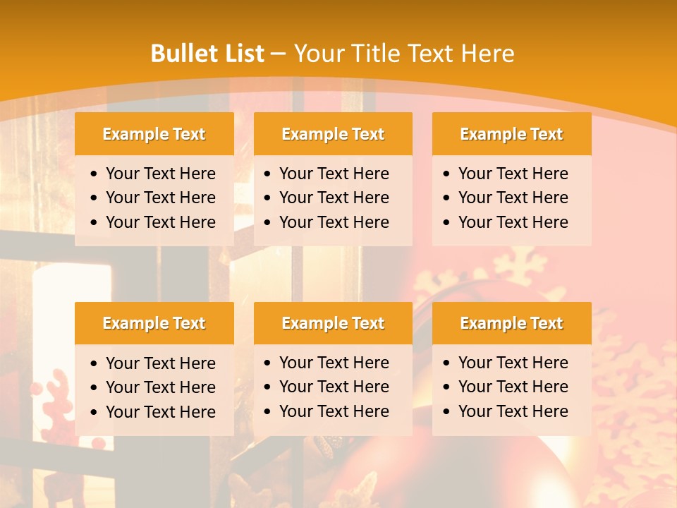 Atmosphere Christmas Eve Snow PowerPoint Template