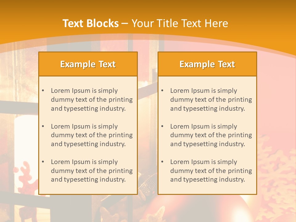 Atmosphere Christmas Eve Snow PowerPoint Template