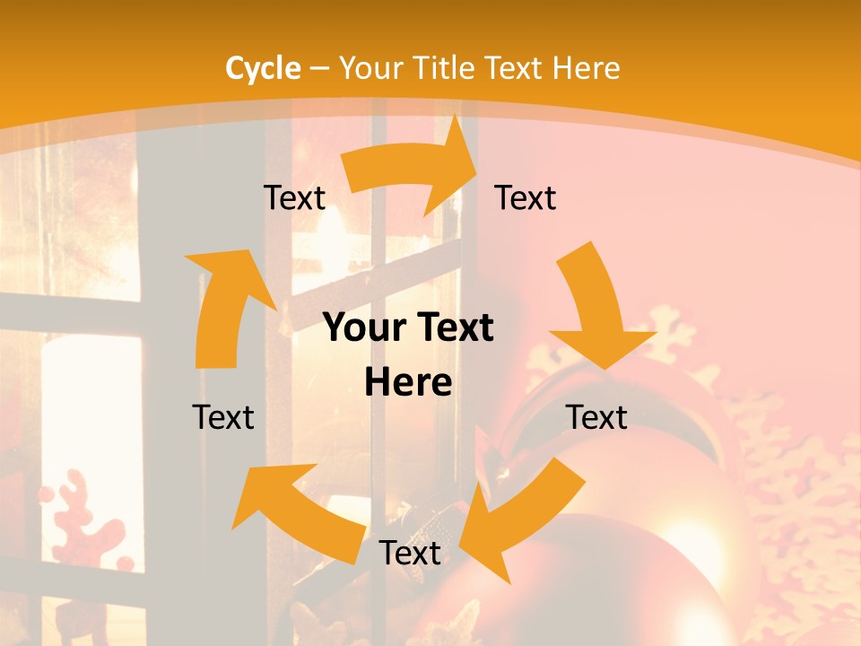 Atmosphere Christmas Eve Snow PowerPoint Template