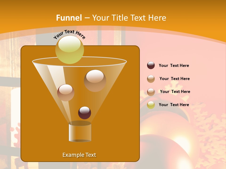 Atmosphere Christmas Eve Snow PowerPoint Template