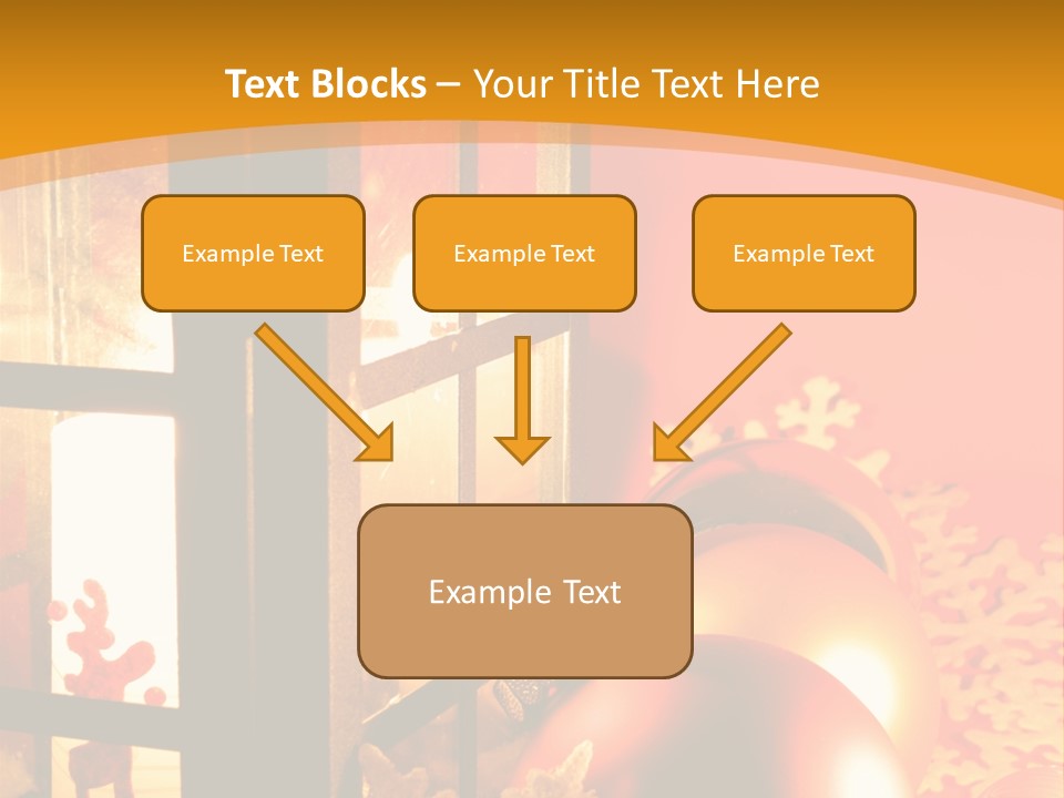 Atmosphere Christmas Eve Snow PowerPoint Template
