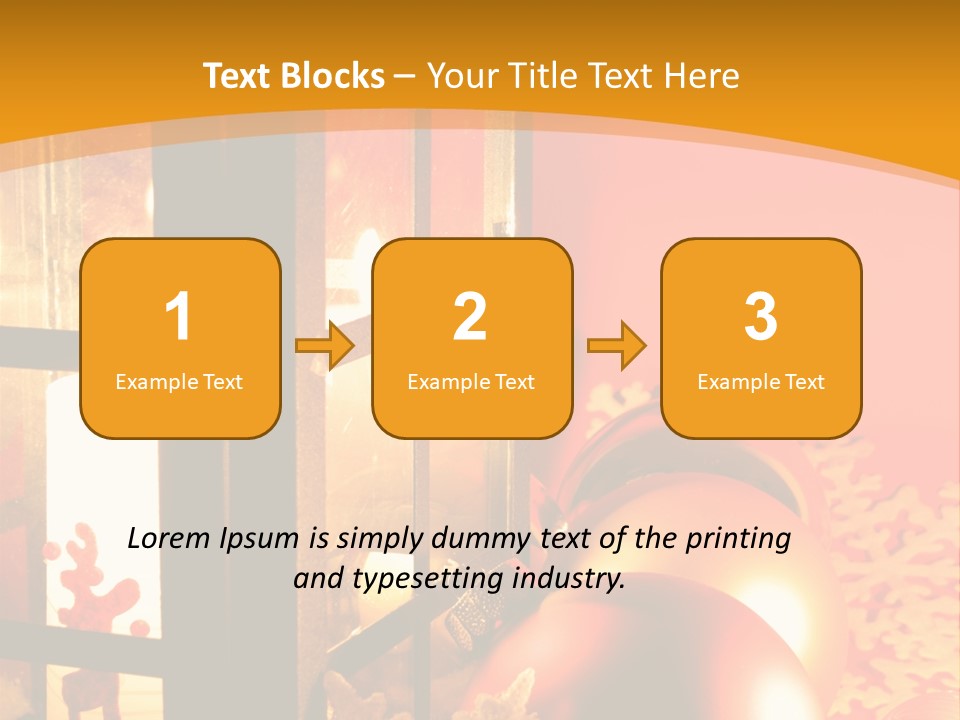 Atmosphere Christmas Eve Snow PowerPoint Template
