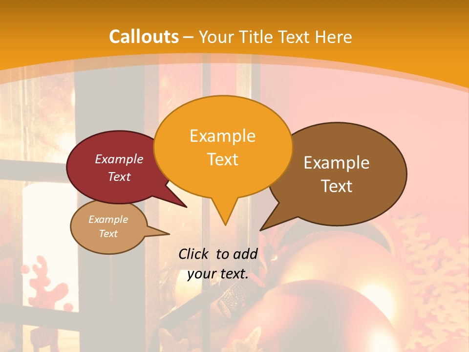 Atmosphere Christmas Eve Snow PowerPoint Template