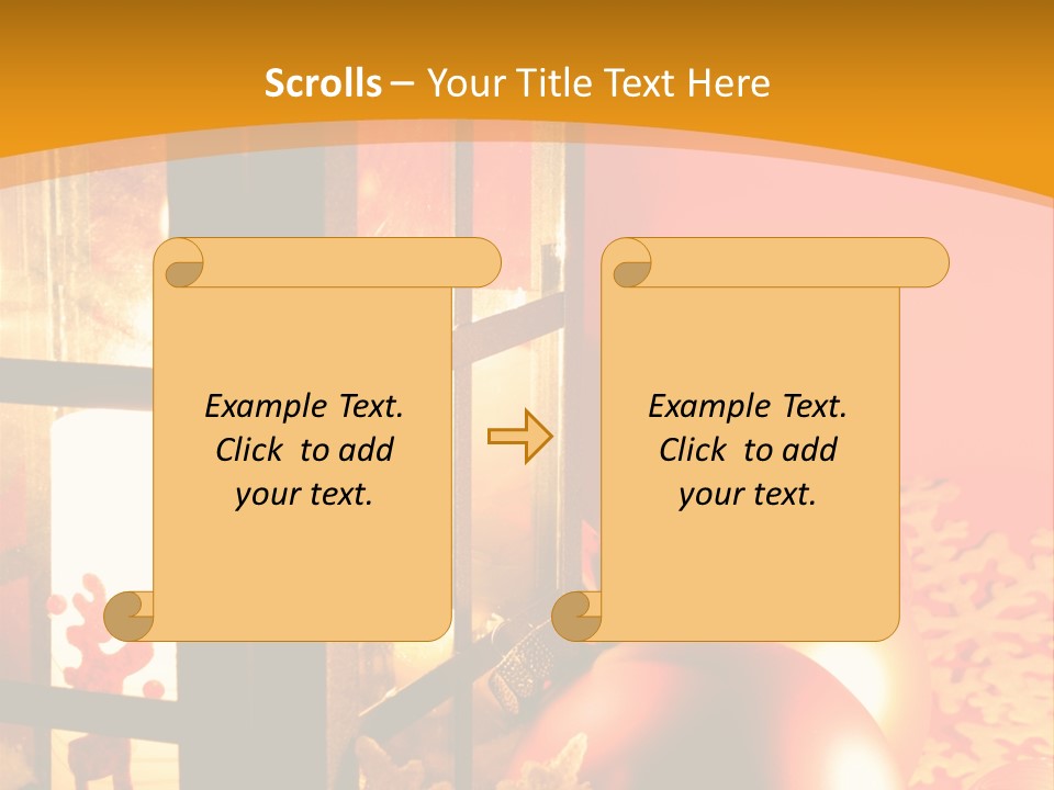 Atmosphere Christmas Eve Snow PowerPoint Template