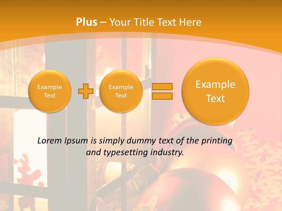Atmosphere Christmas Eve Snow PowerPoint Template