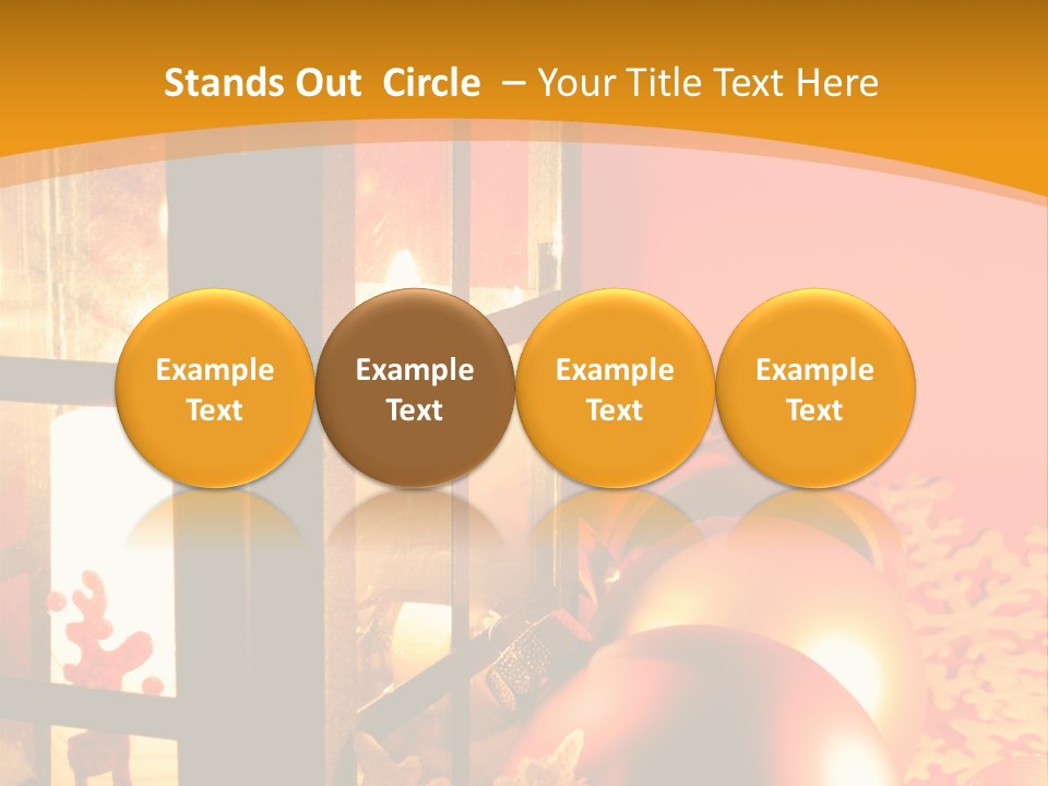 Atmosphere Christmas Eve Snow PowerPoint Template