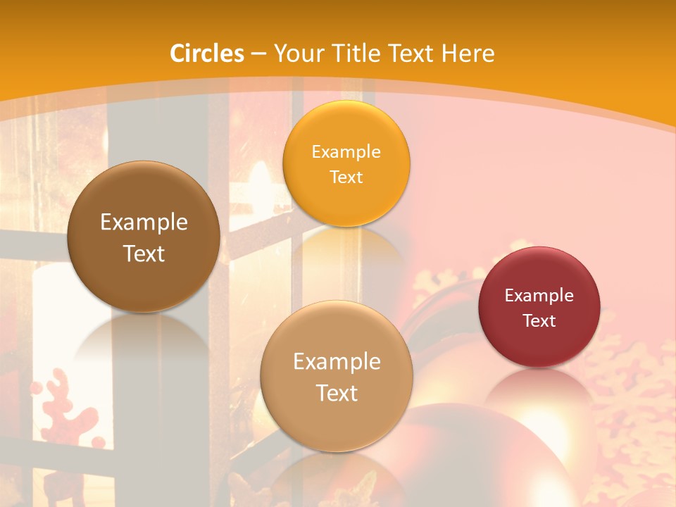 Atmosphere Christmas Eve Snow PowerPoint Template