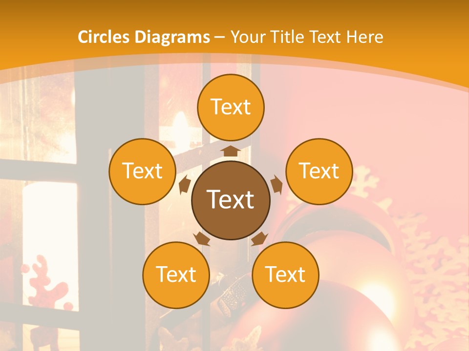 Atmosphere Christmas Eve Snow PowerPoint Template