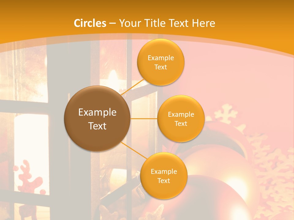 Atmosphere Christmas Eve Snow PowerPoint Template