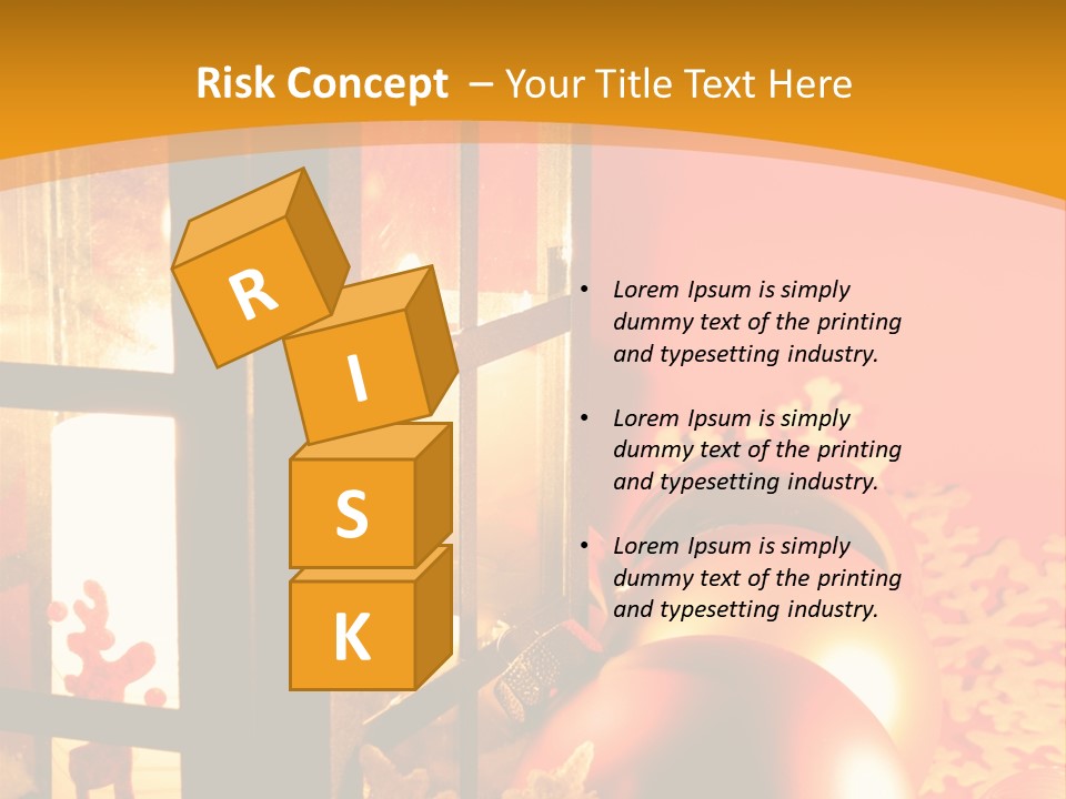 Atmosphere Christmas Eve Snow PowerPoint Template