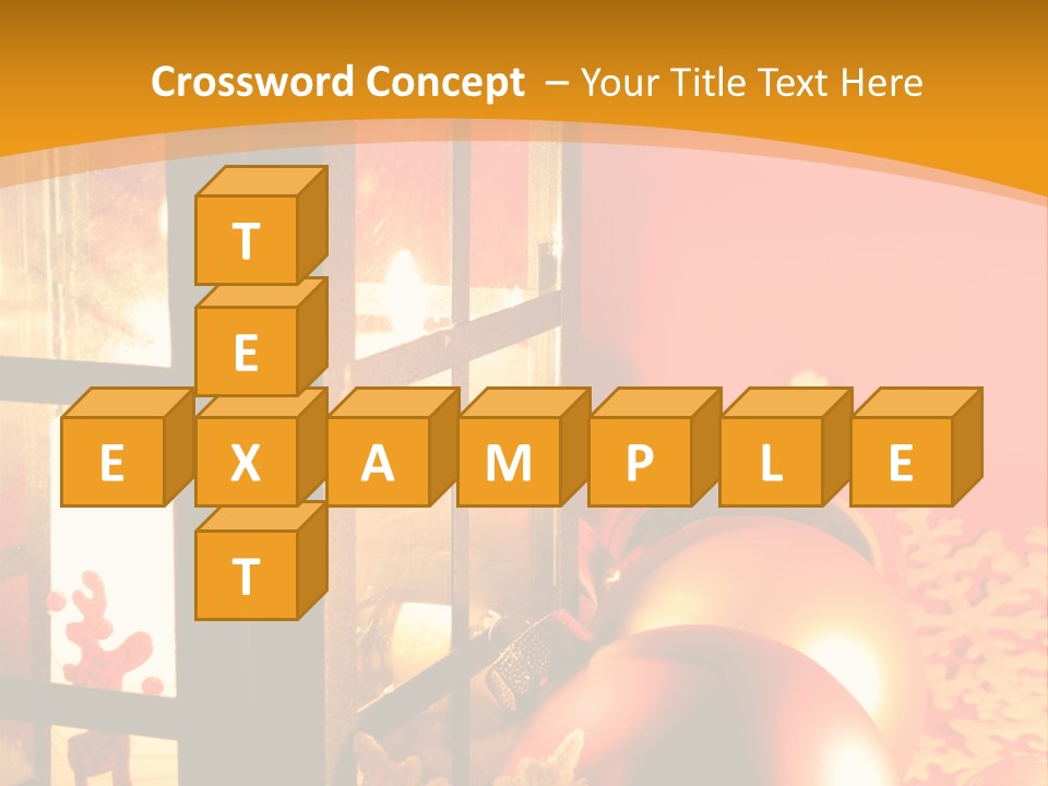 Atmosphere Christmas Eve Snow PowerPoint Template