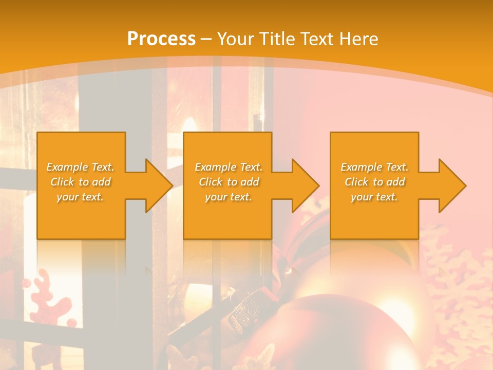 Atmosphere Christmas Eve Snow PowerPoint Template