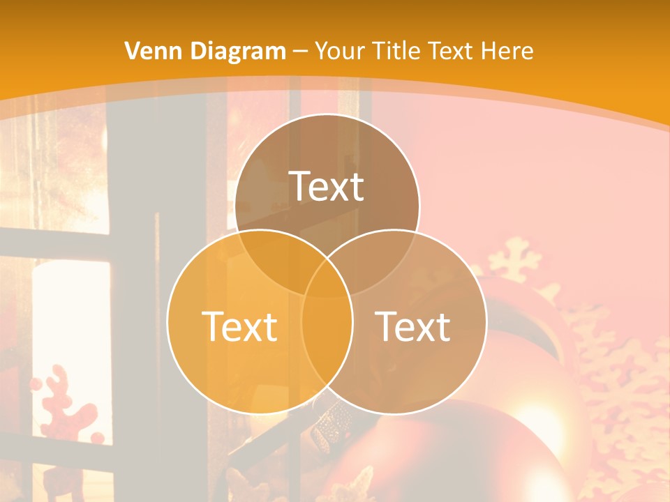 Atmosphere Christmas Eve Snow PowerPoint Template