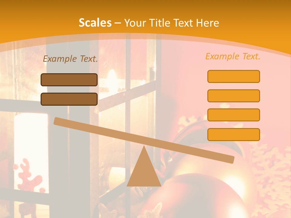 Atmosphere Christmas Eve Snow PowerPoint Template