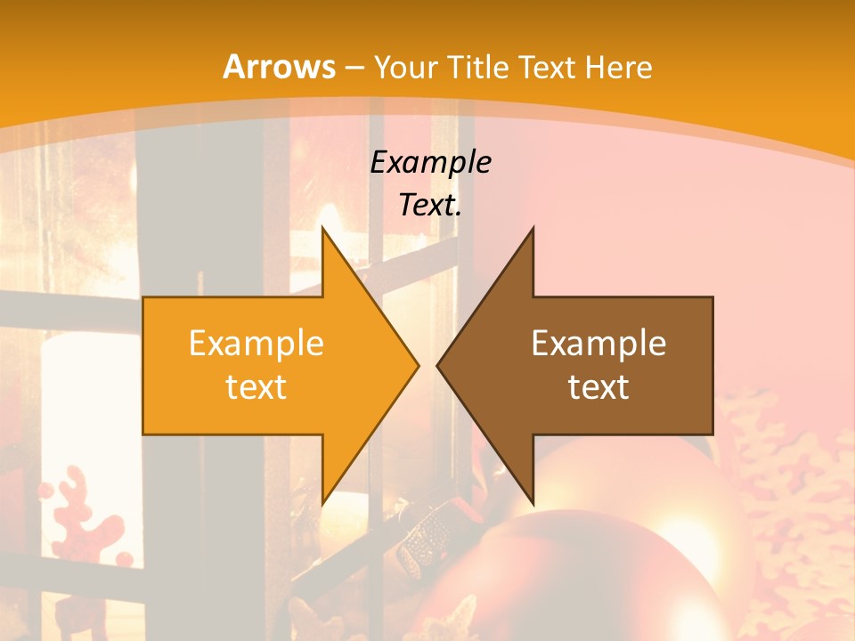 Atmosphere Christmas Eve Snow PowerPoint Template