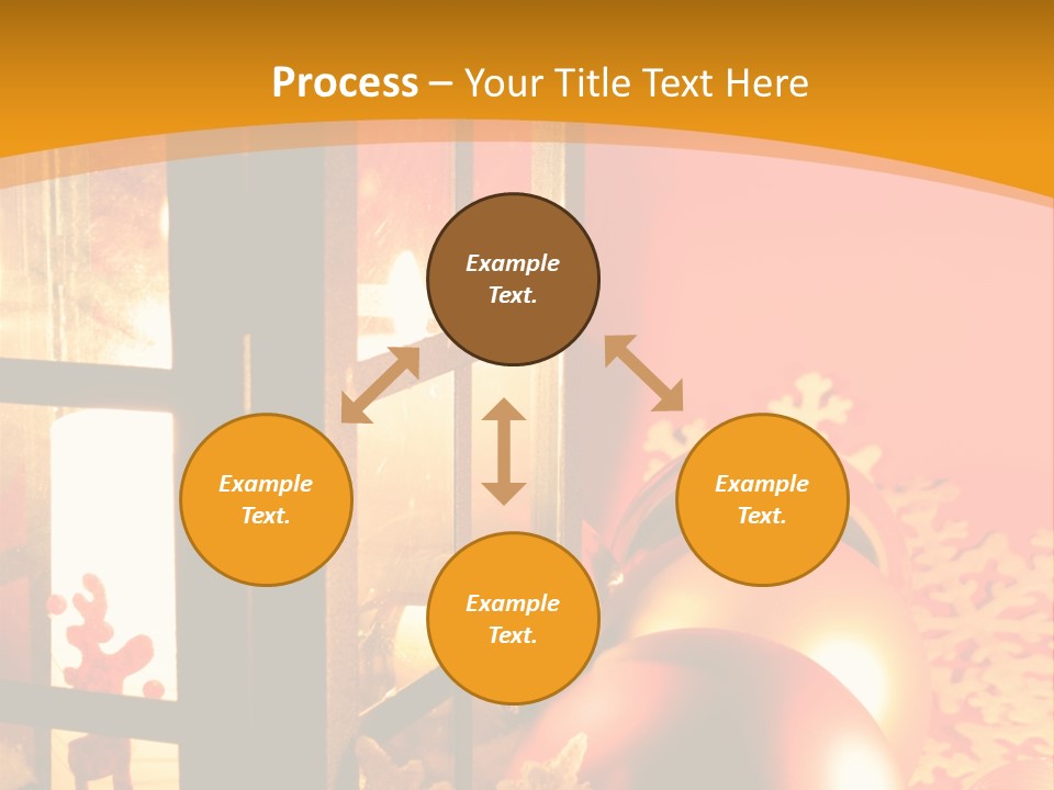 Atmosphere Christmas Eve Snow PowerPoint Template