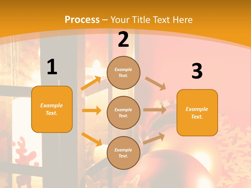 Atmosphere Christmas Eve Snow PowerPoint Template