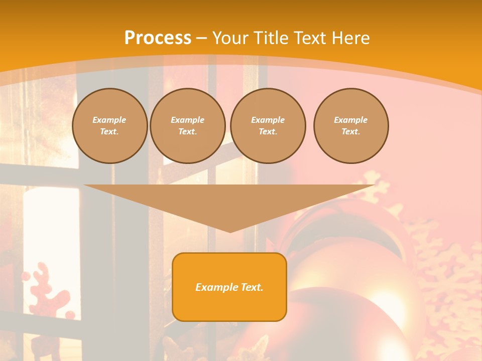 Atmosphere Christmas Eve Snow PowerPoint Template