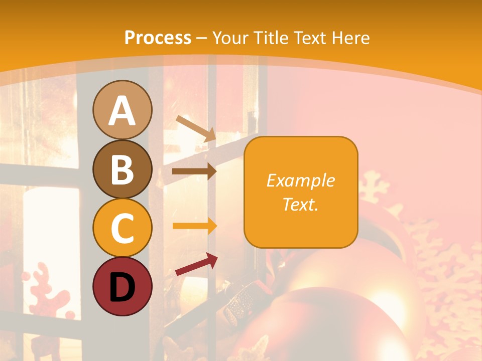 Atmosphere Christmas Eve Snow PowerPoint Template